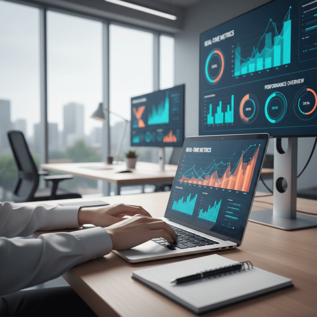 Paid advertising strategy dashboard across multiple platforms